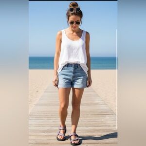 Women’s Teva Multicolor Sandals with Black Sole.